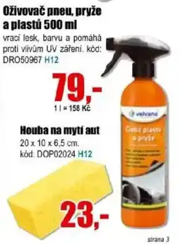 EVA Velvana oživovač pneu, pryže a plastů nabídka