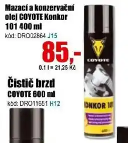 EVA Coyote mazací a konzervační olej konkor 101 nabídka