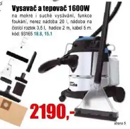 EVA Vysavač a tepovač 1600W nabídka