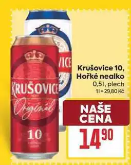 Billa Krušovice 10 0,51, plech nabídka