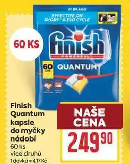 Billa Finish Quantum kapsle do myčky nádobí 60 ks nabídka