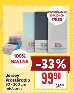 Billa Jersey Prostěradlo 90×200 cm nabídka