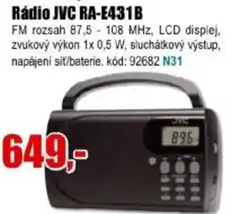 EVA Rádio JVC RA-E431B nabídka