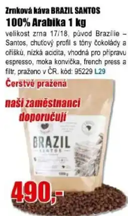 EVA Brazil santos Zrnková káva nabídka