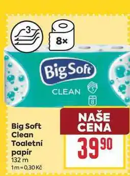 Billa Big Soft Clean Toaletní papír 132 m nabídka