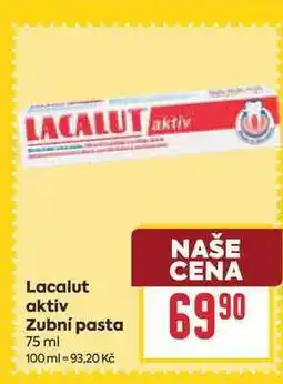 Billa Lacalut aktiv Zubní pasta nabídka
