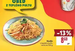 Billa Nudle z teplého pultu cena za nabídka