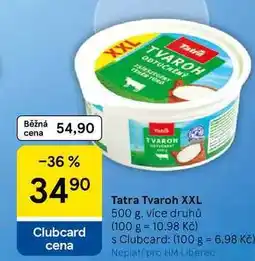 Tesco Tatra Tvaroh XXL nabídka