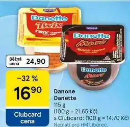 Tesco Danone Danette nabídka