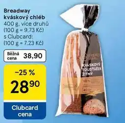 Tesco Breadway kváskový chléb nabídka