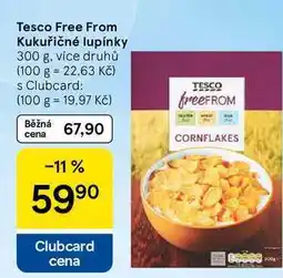 Tesco Tesco Free From Kukuřičné lupínky, 300 g, více druhů nabídka