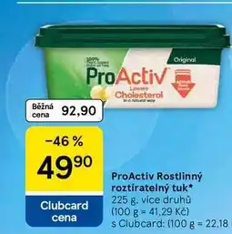 Tesco ProActiv Rostlinný roztíratelný tuk nabídka
