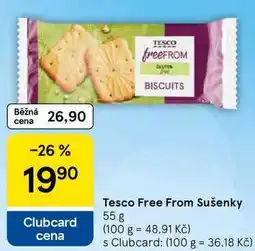 Tesco Tesco Free From Sušenky nabídka