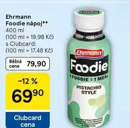 Tesco Ehrmann Foodie nápoj nabídka
