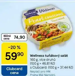 Tesco Wellness tuňákový salát, 160 g, více druhů nabídka
