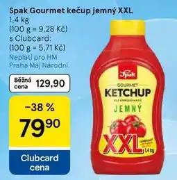 Tesco Spak Gourmet kečup jemný XXL nabídka