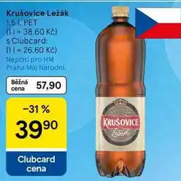 Tesco Krušovice Ležák PET nabídka