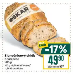 Billa SLUNEČNICOVÝ CHLÉB nabídka