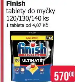 Teta Finish tablety do myčky 120 ks, vybrané druhy nabídka