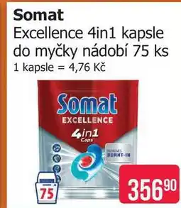 Teta Somat Excellence 4in1 kapsle do myčky nádobí 75 ks nabídka
