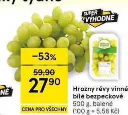 Tesco Hrozny révy vinné bílé bezpeckové nabídka