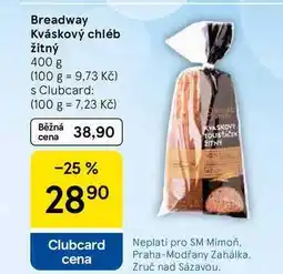 Tesco Breadway Kváskový chléb žitný nabídka
