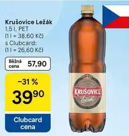 Tesco Krušovice Ležák PET nabídka