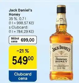 Tesco Jack Daniel's Honey 35% nabídka