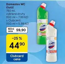 Tesco Domestos WC čistič, 750 ml, vybrané druhy nabídka