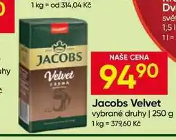 Hruška Jacobs Velvet vybrané druhy nabídka