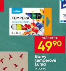 Hruška Barvy temperové Luma 6 barev nabídka