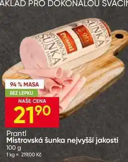 Hruška Prantl Mistrovská šunka nejvyšší jakosti nabídka