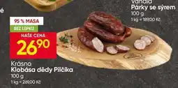 Hruška Krásno Klobása dědy Pilčika nabídka