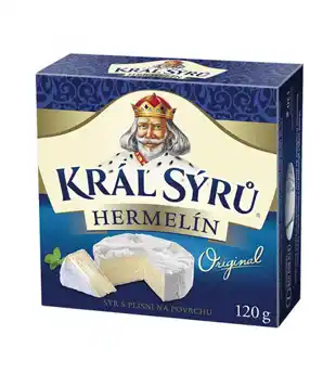 Hruška Král Sýrů Hermelín 120g, vybrané druhy nabídka