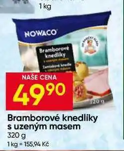 Hruška kg NOWACO Bramborové knedlíky s uzeným masem nabídka