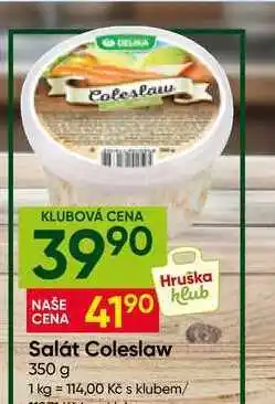 Hruška Salát Coleslaw nabídka