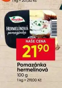 Hruška Pomazánka hermelínová nabídka