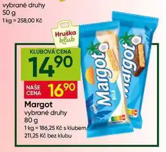 Hruška ORION Margot 80g, vybrané druhy nabídka