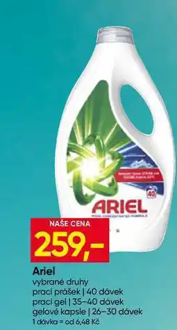 Hruška Ariel vybrané druhy prací prášek 40 dávek nabídka