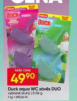 Hruška Duck aqua WC závěs DUO vybrané druhy 2× nabídka