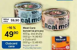 Tesco Meat Care konzerva pro psy nabídka