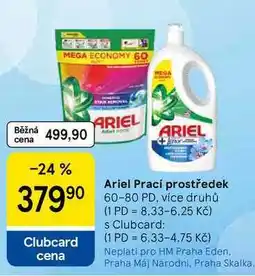 Tesco Ariel Prací prostředek, 60-80 PD, více druhů nabídka