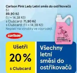 Tesco Carlson Pink Lady Letní směs do ostřikovačů nabídka