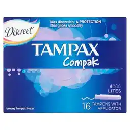 Tesco Tampax Compak Discreet tampony s aplikátorem 16 ks nabídka