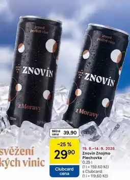 Tesco Znovin Znojmo Plechovka nabídka