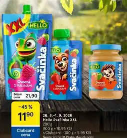Tesco Hello Svačinka XXL nabídka