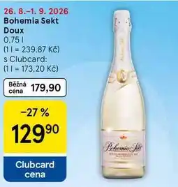 Tesco Bohemia Sekt Doux nabídka