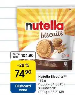 Tesco Nutella Biscuits nabídka