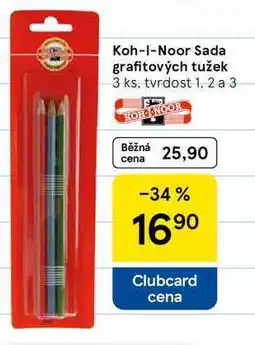 Tesco Koh-I-Noor Sada grafitových tužek, 3 ks, tvrdost 1, 2 a 3 nabídka