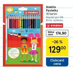 Tesco Stabilo Pastelky, 18 barev nabídka